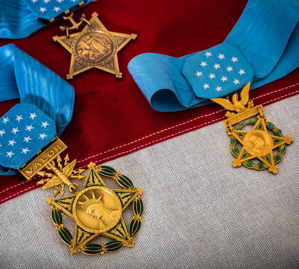 3 military medals
